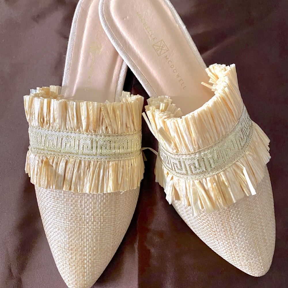 Raffia Summer Slides NWOT